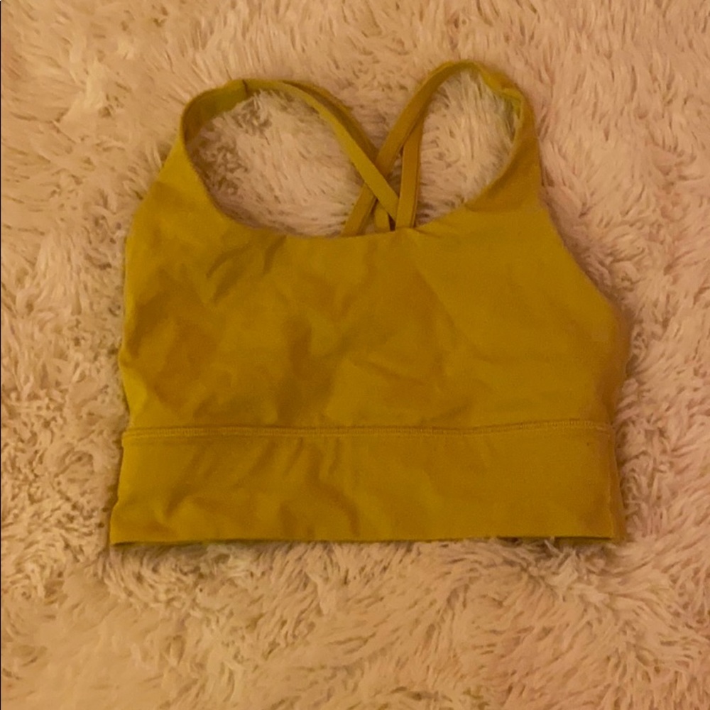 Lululemon yellow sports bra!